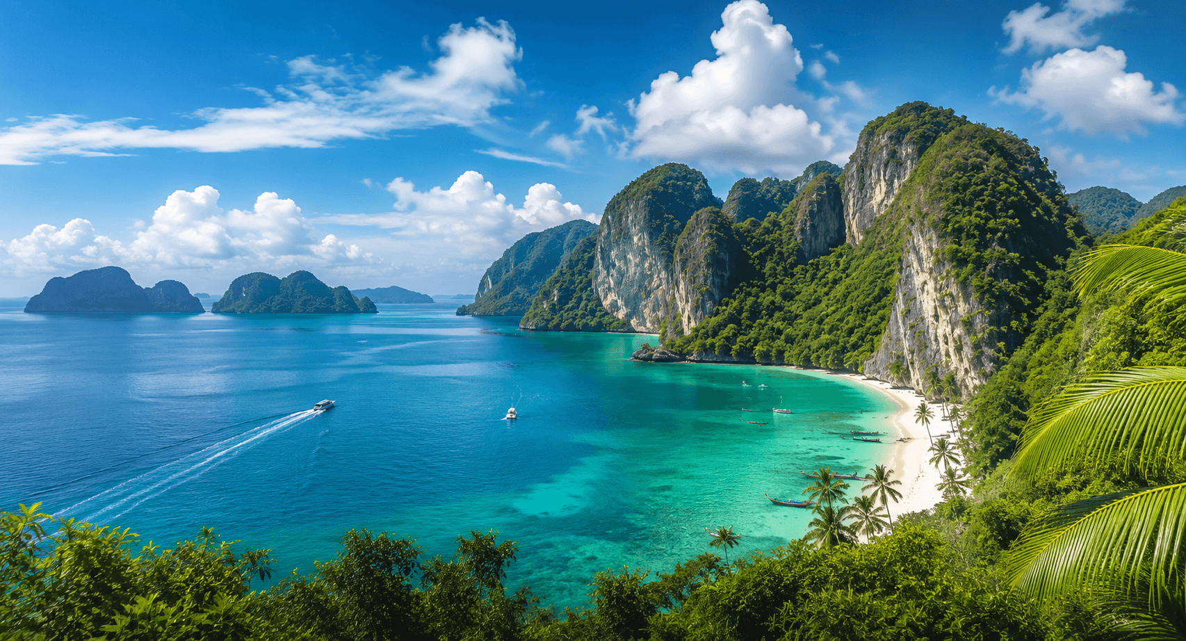 Beautiful tropical holiday destination